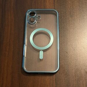 Transparent Blue Phone Case